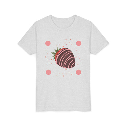 Chocolate Covered Strawberry Youth Tee - Fun & Playful Kid's Shirt for Summer (The Melanie)