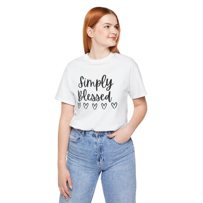 Simply Blessed T-Shirt - Soft Short Sleeve Tee for Everyday Wear