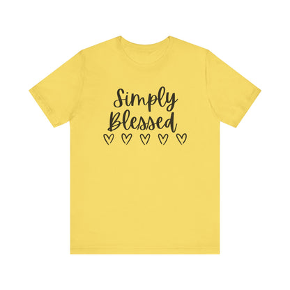 Simply Blessed T-Shirt - Soft Short Sleeve Tee for Everyday Wear