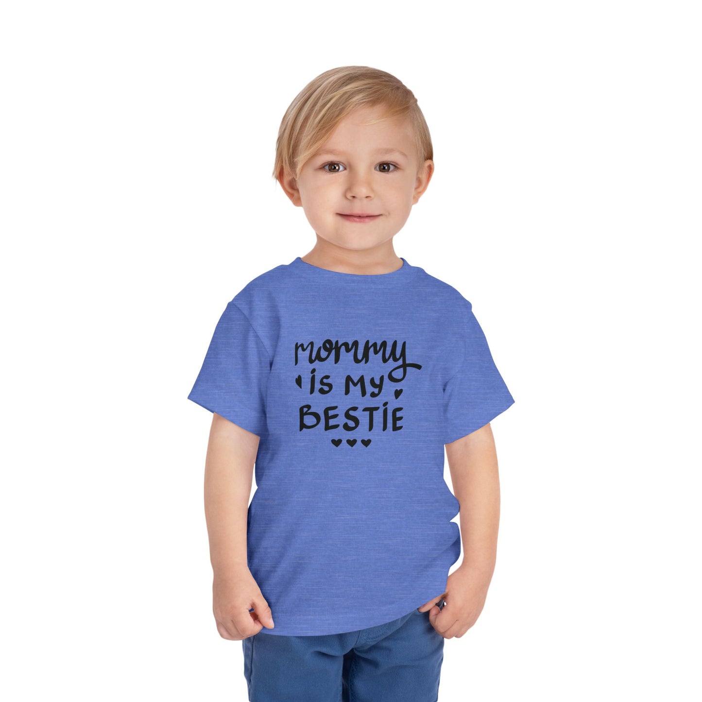 Mommy's Bestie Toddler Tee - Cute Short Sleeve T-Shirt for Little Ones