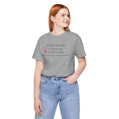 Find a Cure Cancer Awareness Tee - Short Sleeve Shirt (The Mary Beth)