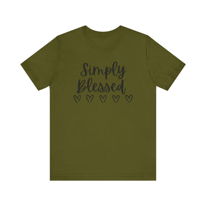 Simply Blessed T-Shirt - Soft Short Sleeve Tee for Everyday Wear