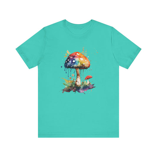 Colorful Mushroom Art Unisex Tee - Playful & Whimsical Design for Nature Lovers