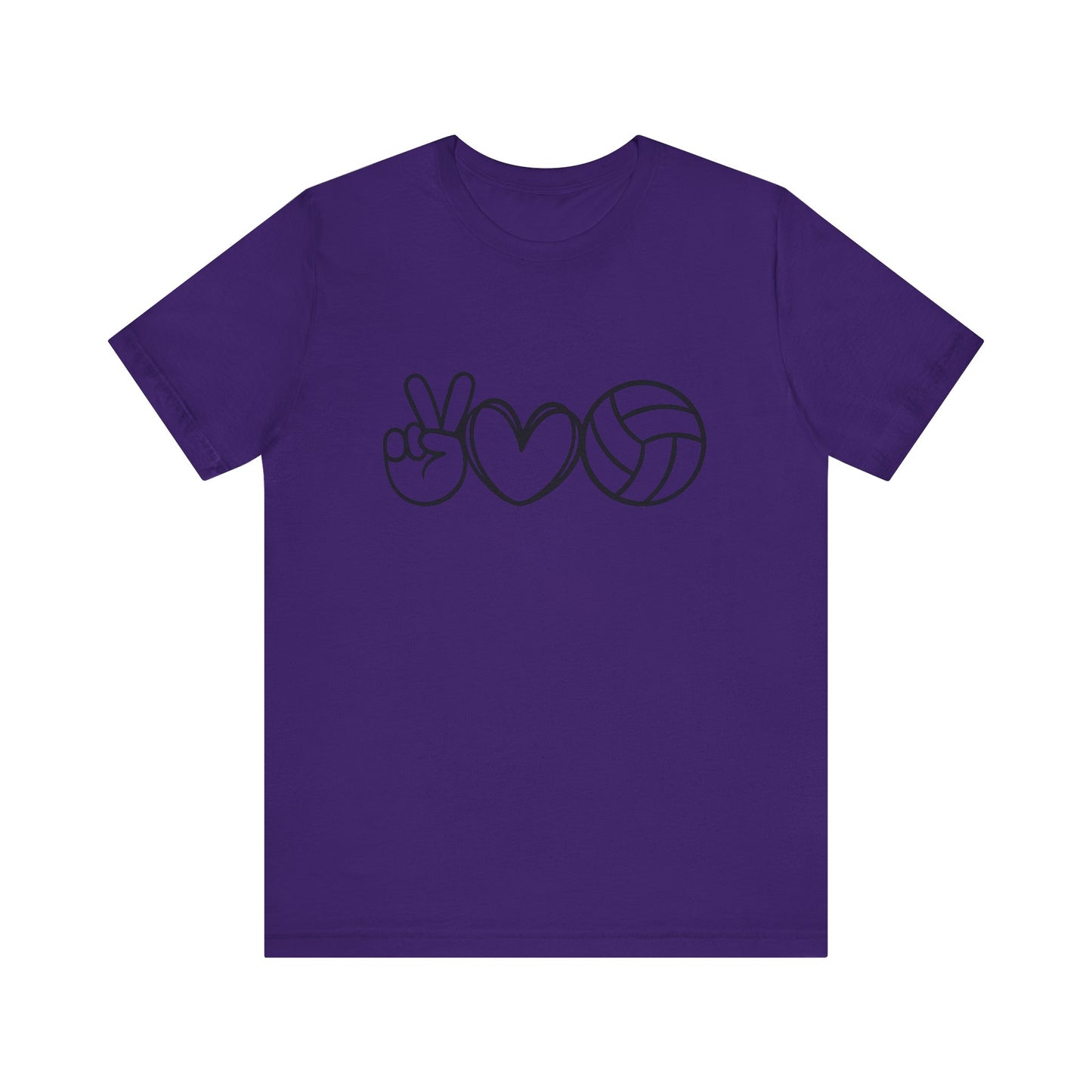 Peace Love Volleyball Unisex Jersey Tee