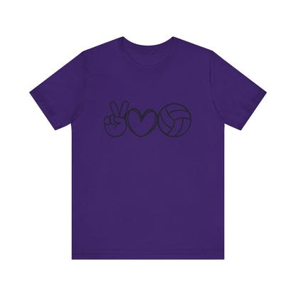 Peace Love Volleyball Unisex Jersey Tee