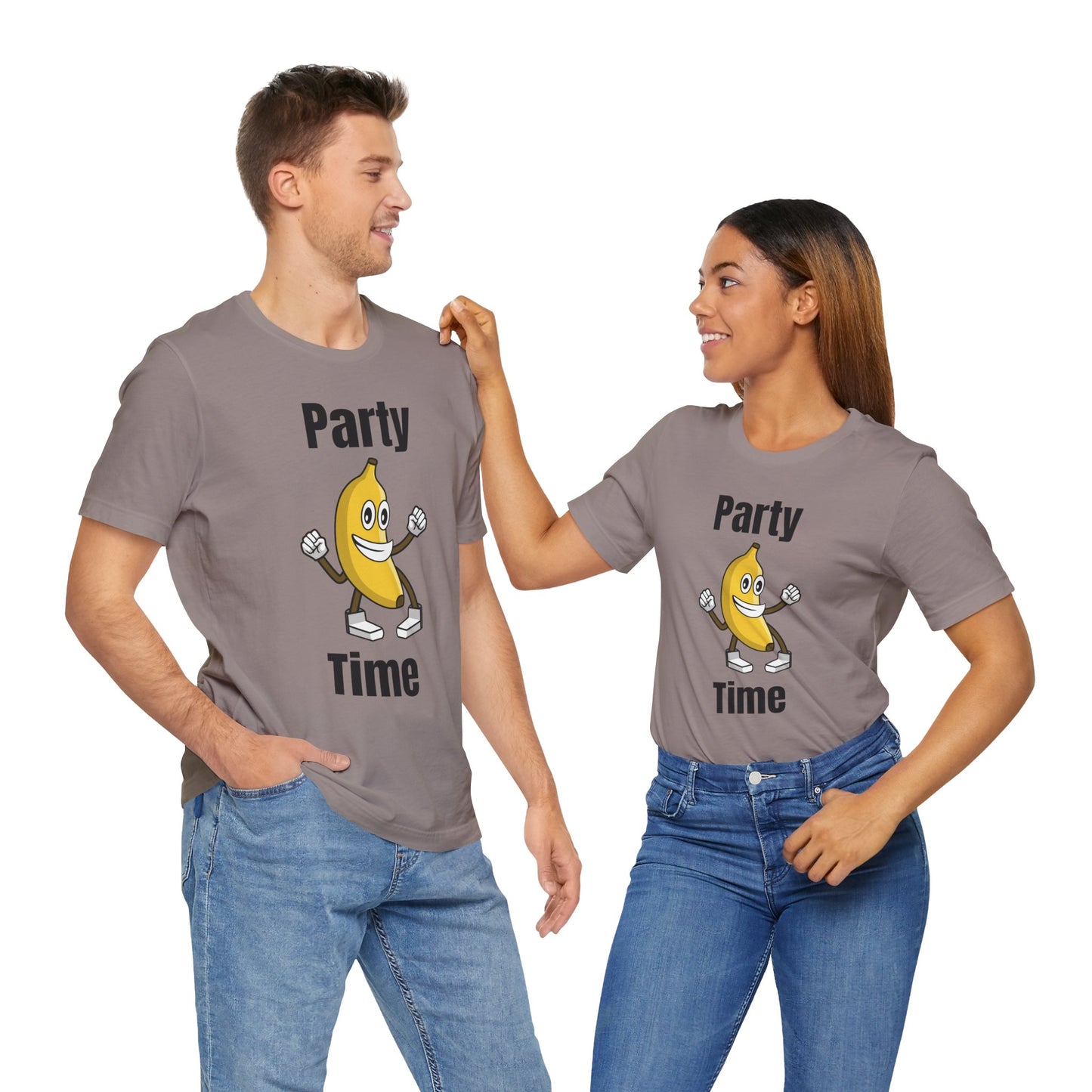 Party Time Banana T-Shirt - Fun Unisex Jersey Tee for Celebrations