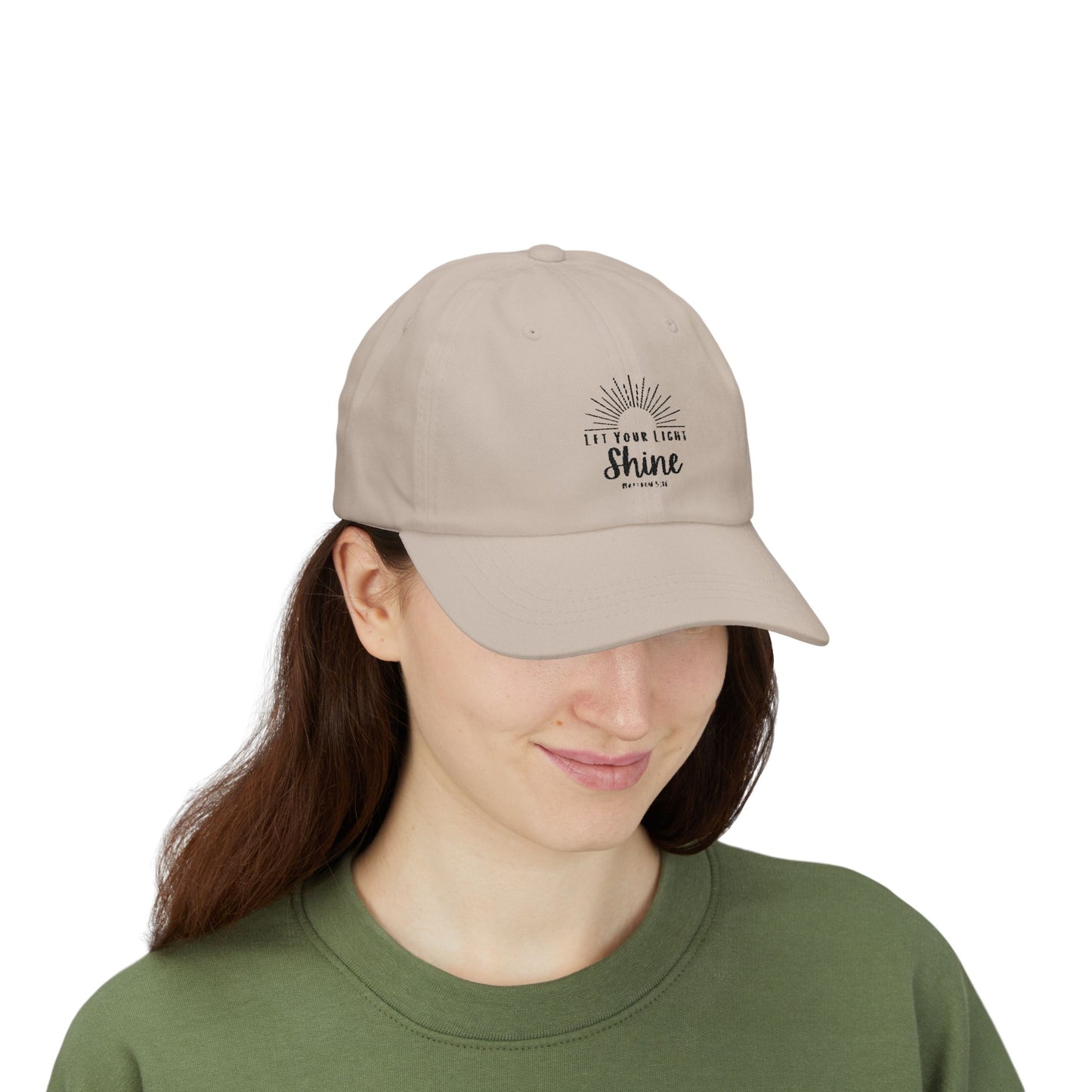 Inspirational Classic Dad Cap - "Let Your Light Shine"
