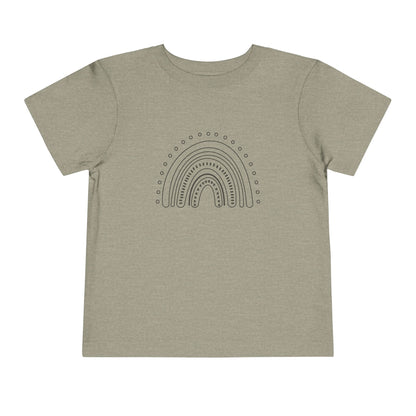 Toddler Rainbow Short Sleeve Tee - Cute Kids' T-Shirt for Playtime and Celebrations