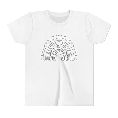 Kids Rainbow Art Short Sleeve Tee - Fun & Colorful Design