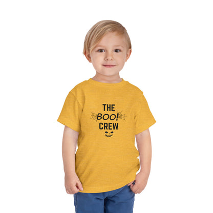 Toddler Halloween Tee, Cute Boo Crew T-Shirt for Kids, Spooky Halloween Outfit, Halloween Party Apparel, Kids Short Sleeve Shirt