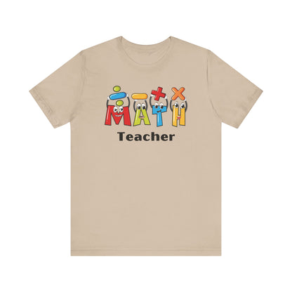 Fun Math Teacher Unisex Jersey Short Sleeve Tee - Perfect for Classroom and Gifts