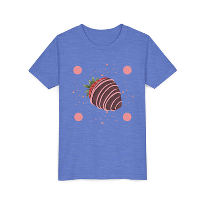 Chocolate Covered Strawberry Youth Tee - Fun & Playful Kid's Shirt for Summer (The Melanie)