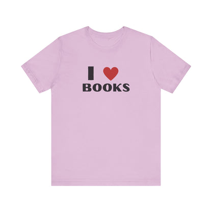 I ❤️ Books Unisex Jersey Tee - Perfect Gift for Book Lovers