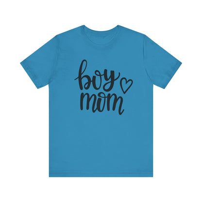 Boy Mom Graphic Tee -Jersey Short Sleeve T-Shirt