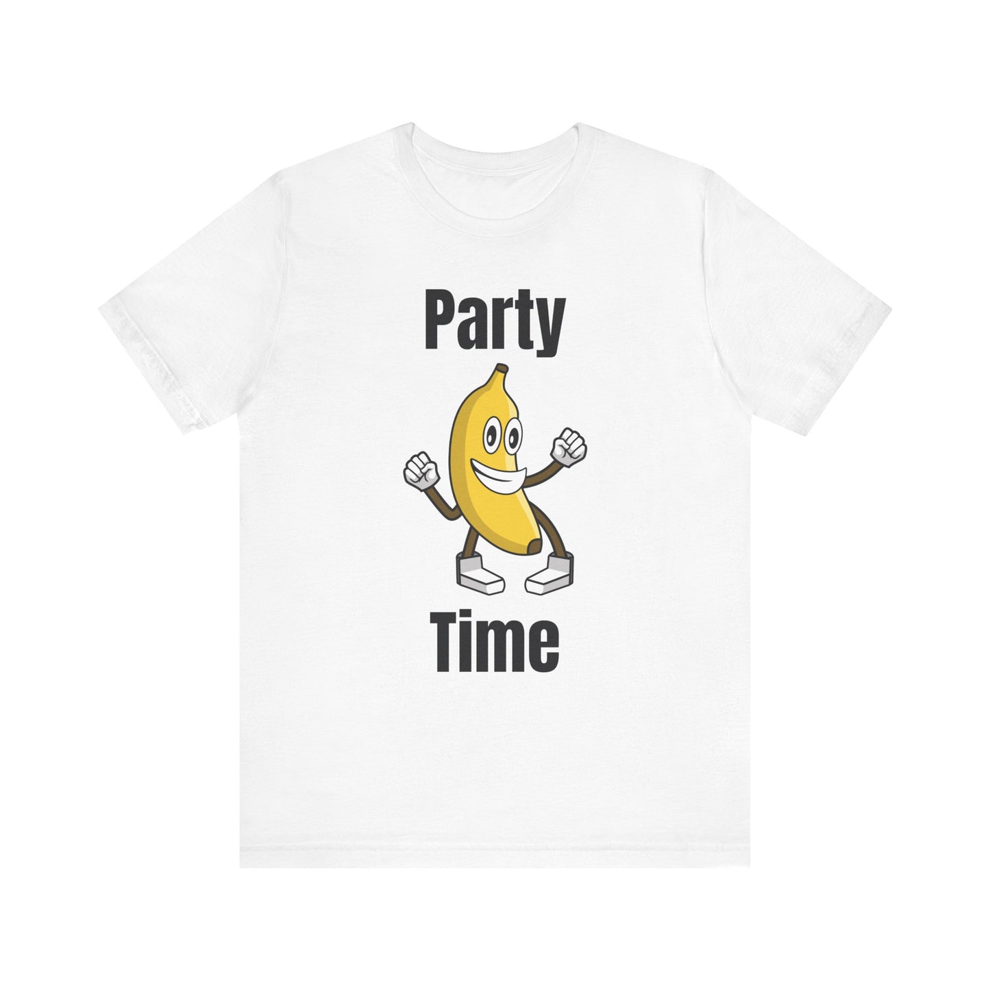 Party Time Banana T-Shirt - Fun Unisex Jersey Tee for Celebrations