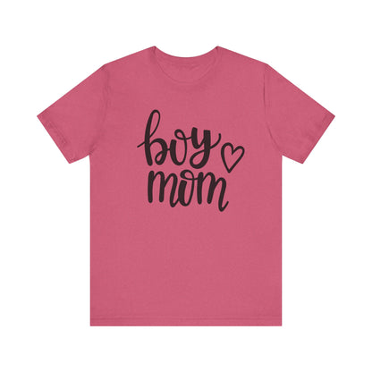 Boy Mom Graphic Tee -Jersey Short Sleeve T-Shirt