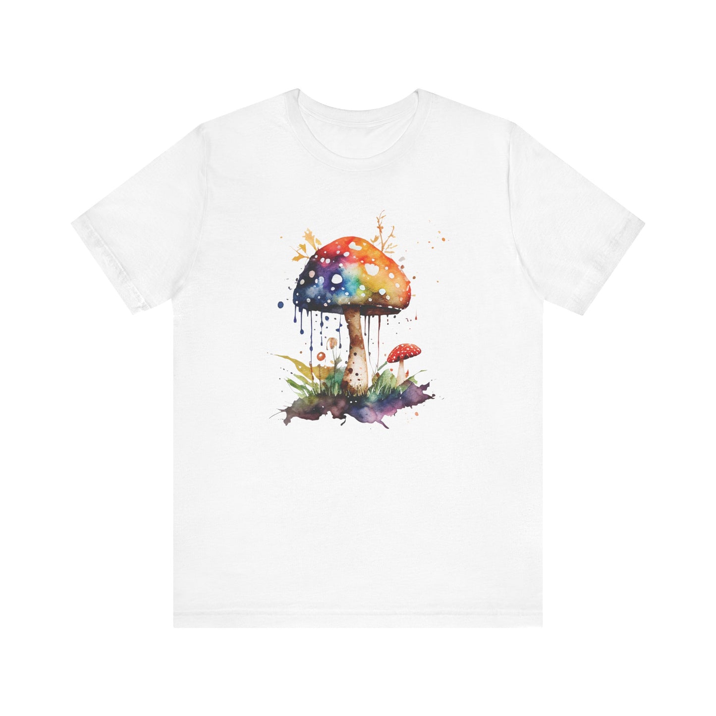 Colorful Mushroom Art Unisex Tee - Playful & Whimsical Design for Nature Lovers