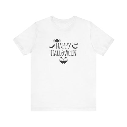 Happy Halloween Tee, Spooky T-Shirt for Fall, Halloween Party Attire, Trick or Treat Shirt, Casual Halloween Outfit