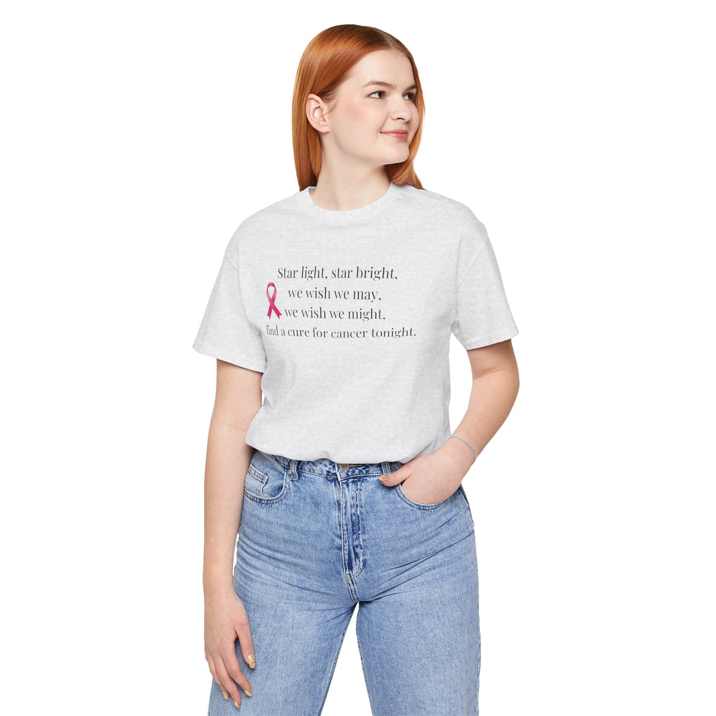 Find a Cure Cancer Awareness Tee - Short Sleeve Shirt (The Mary Beth)