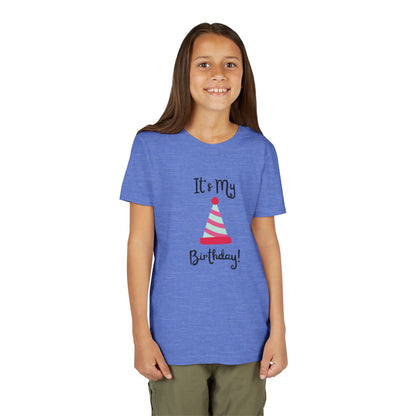 Kids Birthday Celebration Tee - "It's My Birthday!" Short Sleeve T-Shirt