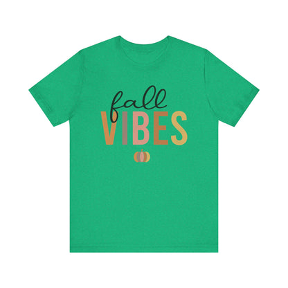 Fall Vibes Tee, Autumn T-Shirt, Seasonal Graphic Tee, Thanksgiving Outfit, Cozy Casual Wear, Pumpkin Spice Shirt