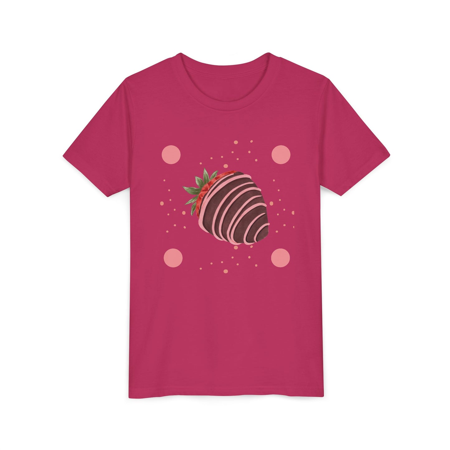 Chocolate Covered Strawberry Youth Tee - Fun & Playful Kid's Shirt for Summer (The Melanie)