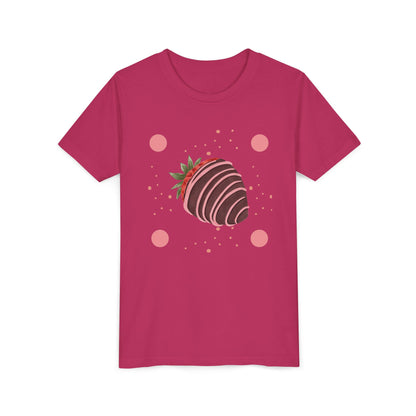 Chocolate Covered Strawberry Youth Tee - Fun & Playful Kid's Shirt for Summer (The Melanie)