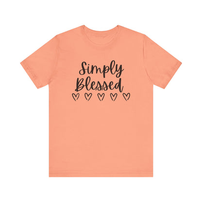 Simply Blessed T-Shirt - Soft Short Sleeve Tee for Everyday Wear