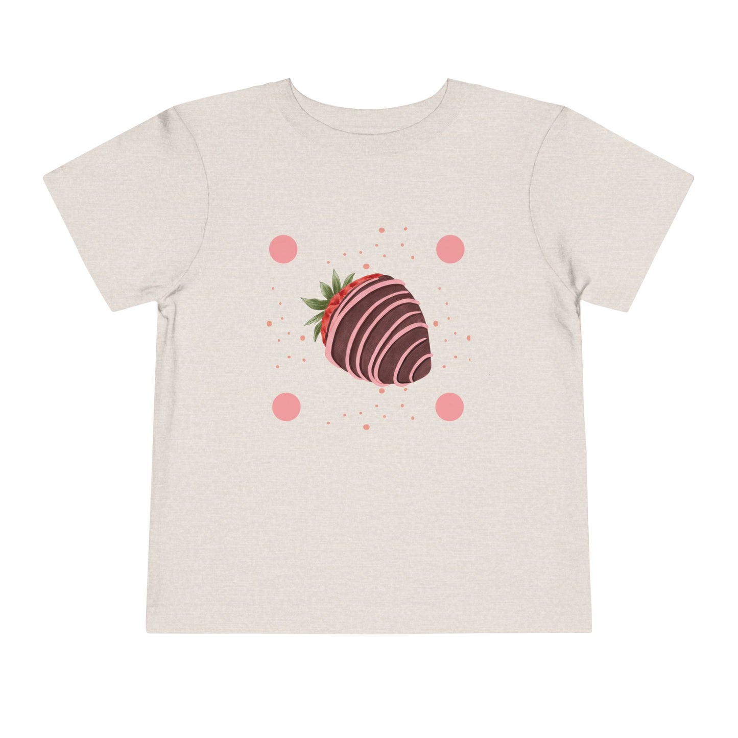 Chocolate Strawberry Toddler Tee - Cute Short Sleeve Kids Shirt for Birthdays & Special Occasions