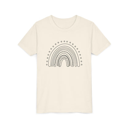 Kids Rainbow Art Short Sleeve Tee - Fun & Colorful Design