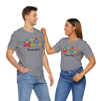Fun Math Teacher Unisex Jersey Short Sleeve Tee - Perfect for Classroom and Gifts