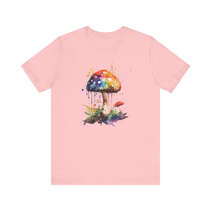 Colorful Mushroom Art Unisex Tee - Playful & Whimsical Design for Nature Lovers