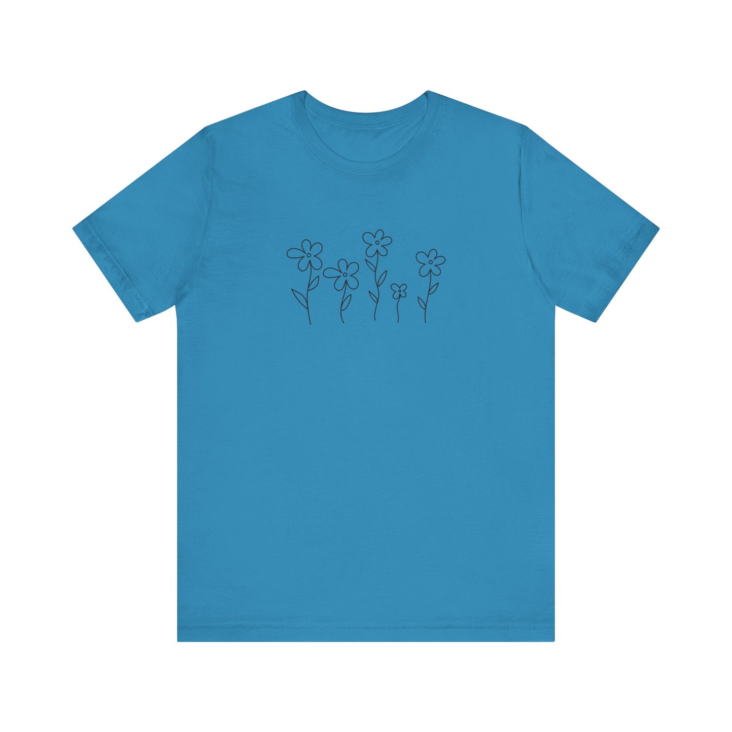 Floral Graphic Tee - Casual Comfort for Nature Lovers