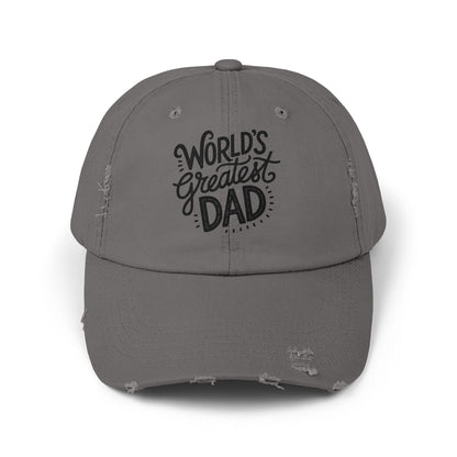 World's Greatest Dad Distressed Cap - Perfect Father's Day Gift