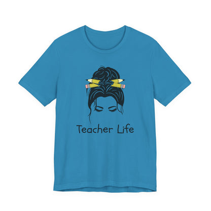 Teacher Life Jersey Tee - Comfortable and Stylish Gift for Educators