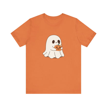 Cute Ghost Halloween Tee, Halloween Shirt, Spooky Season Top, Pumpkin Lover Gift, Casual Fall Wear, Halloween Outfits