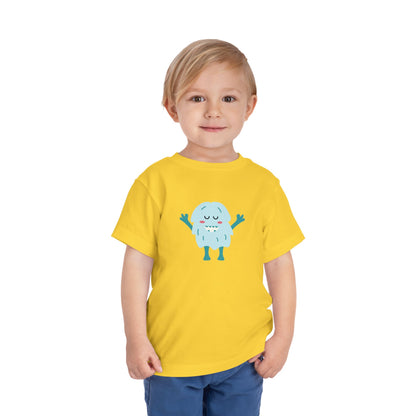 Cute Monster Toddler Short Sleeve Tee - Adorable Playful Shirt for Kids