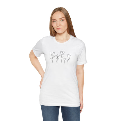 Floral Graphic Tee - Casual Comfort for Nature Lovers