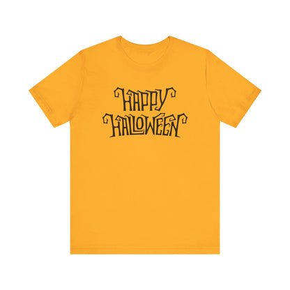 Happy Halloween Tee, Spooky Graphic Shirt, Festive Fall Apparel, Halloween Costume Top, Halloween Party Wear