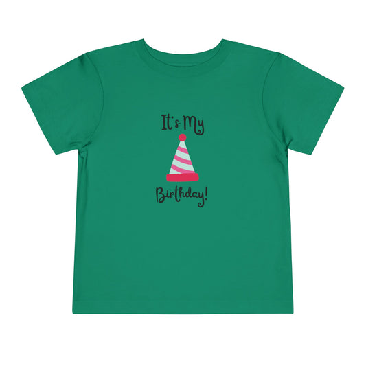 Birthday Party Toddler Tee - "It's My Birthday!"