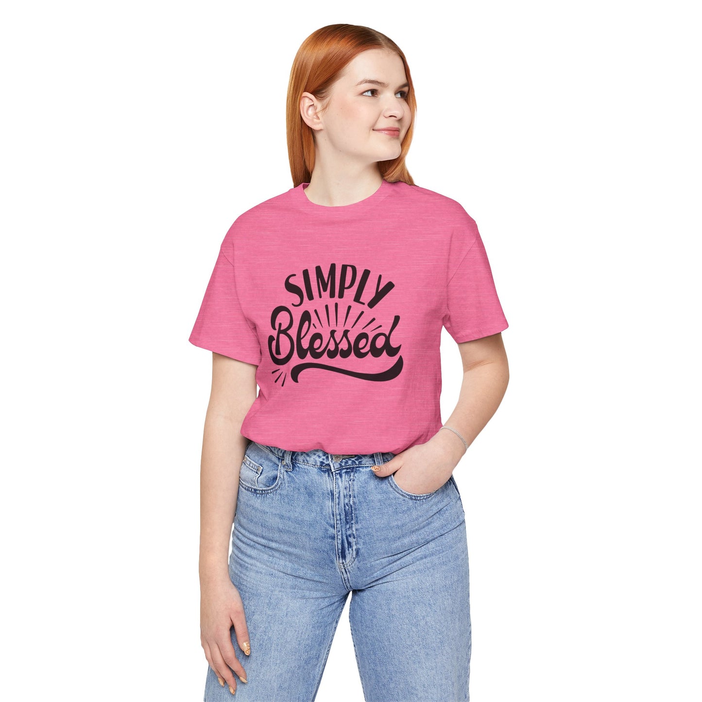 Simply Blessed Jersey Tee - Comfortable & Meaningful T-Shirt for Everyday Wear