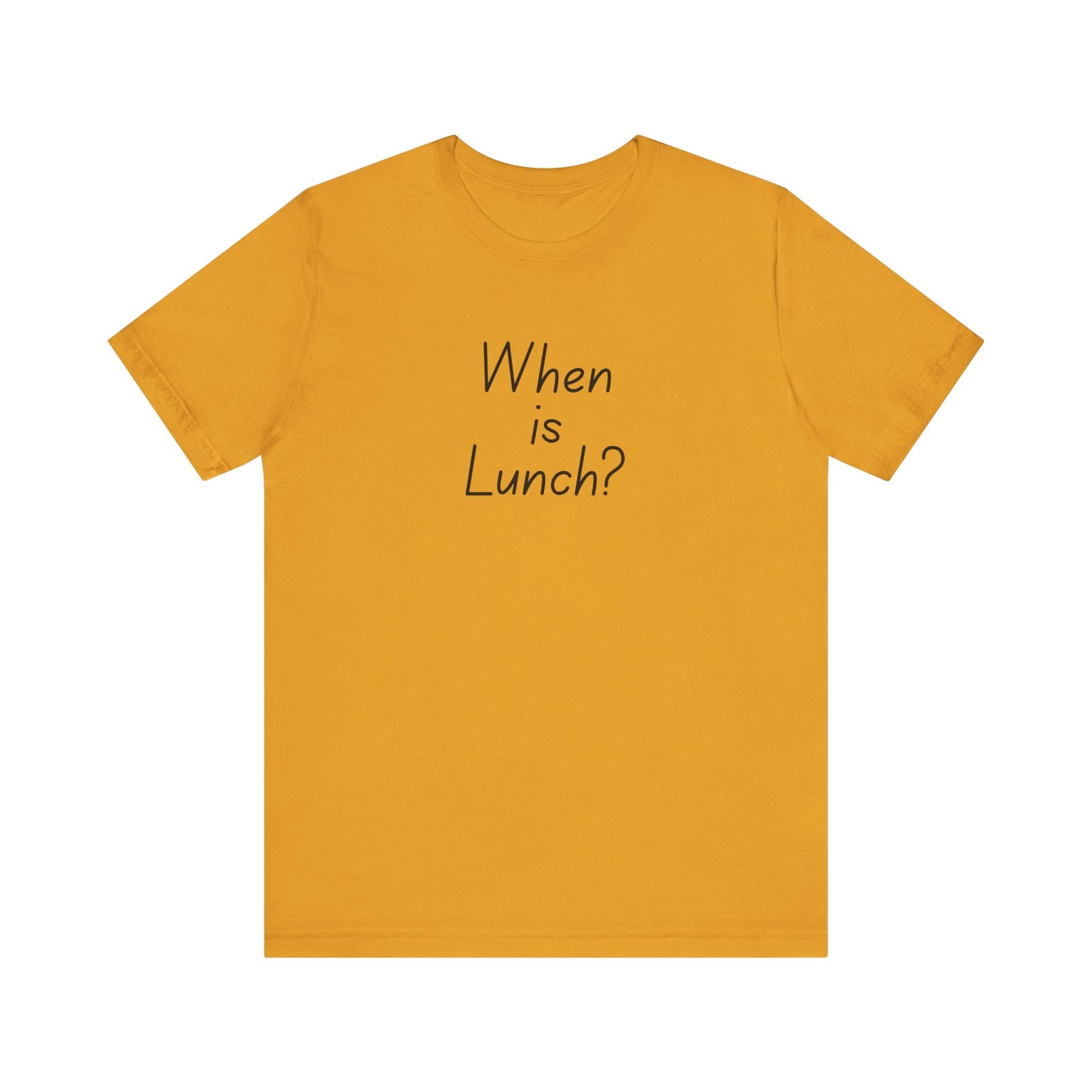 Funny Lunch Question Tee, Cute Unisex Shirt, Gift for Food Lovers, Casual Wear, Summer Outfit, Humorous T-Shirt