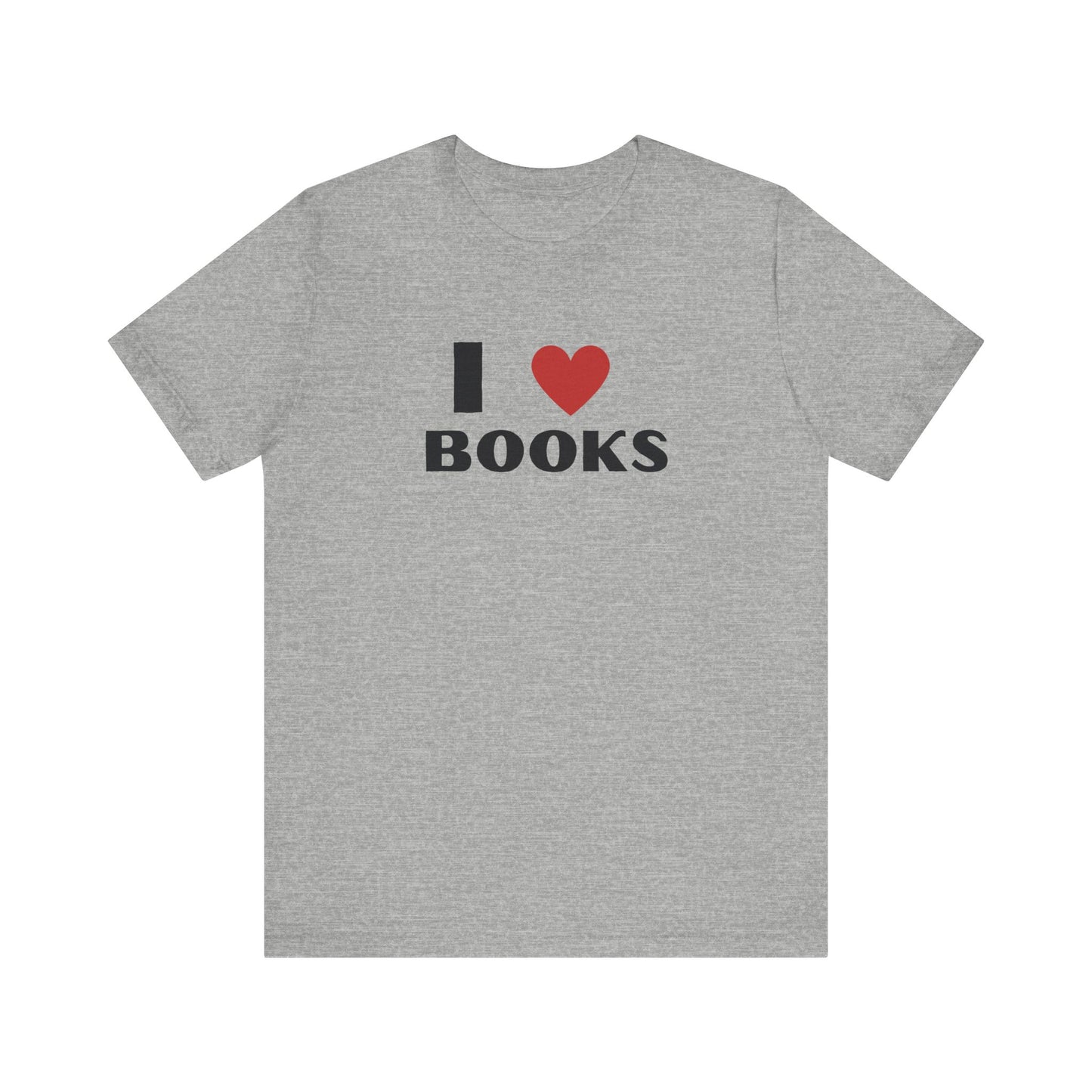 I ❤️ Books Unisex Jersey Tee - Perfect Gift for Book Lovers
