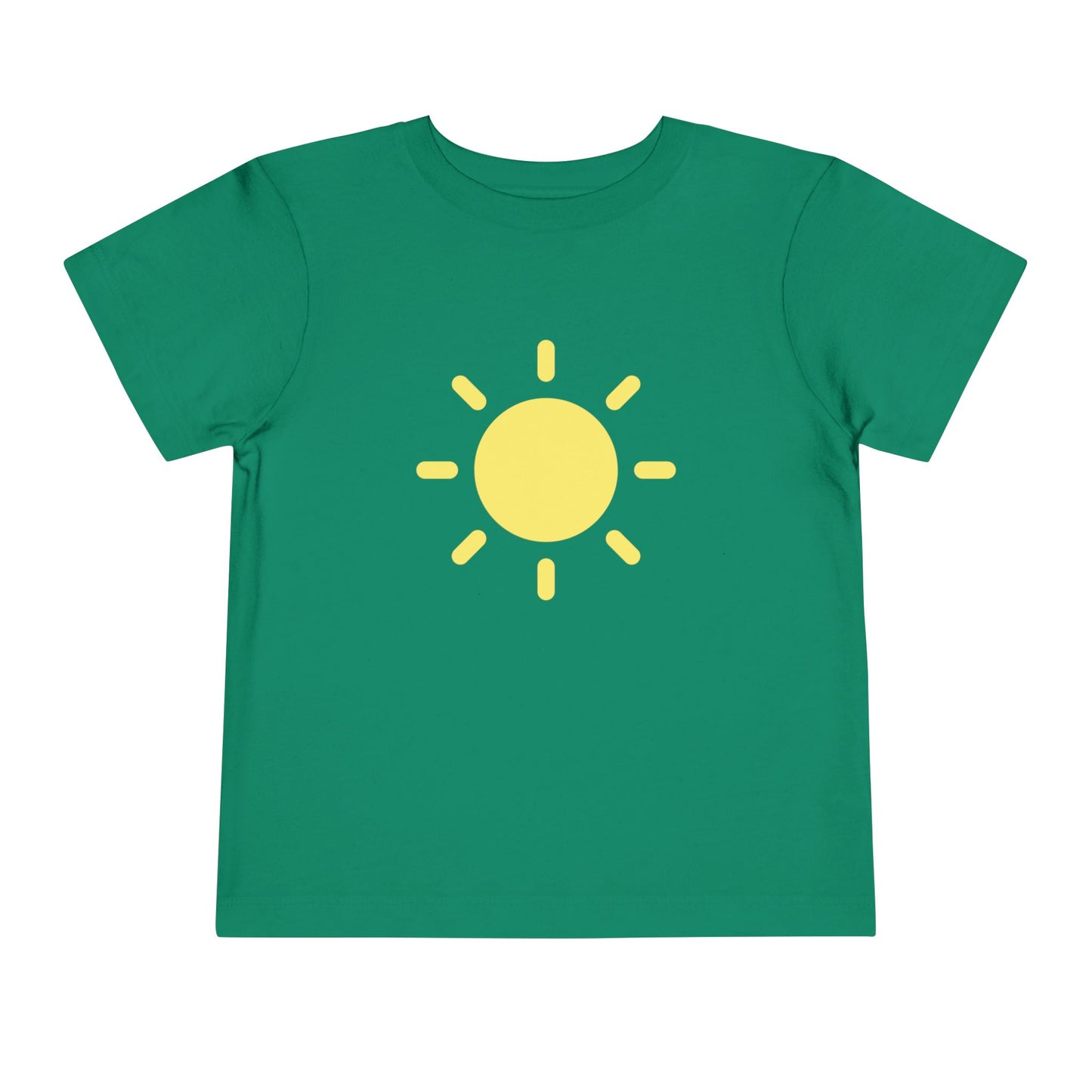 Sunny Days Toddler Short Sleeve Tee - Bright Yellow Sun Design for Playful Kids