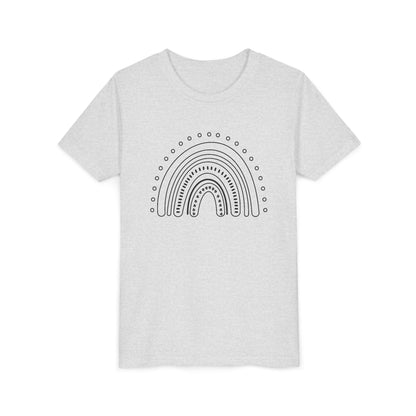 Kids Rainbow Art Short Sleeve Tee - Fun & Colorful Design