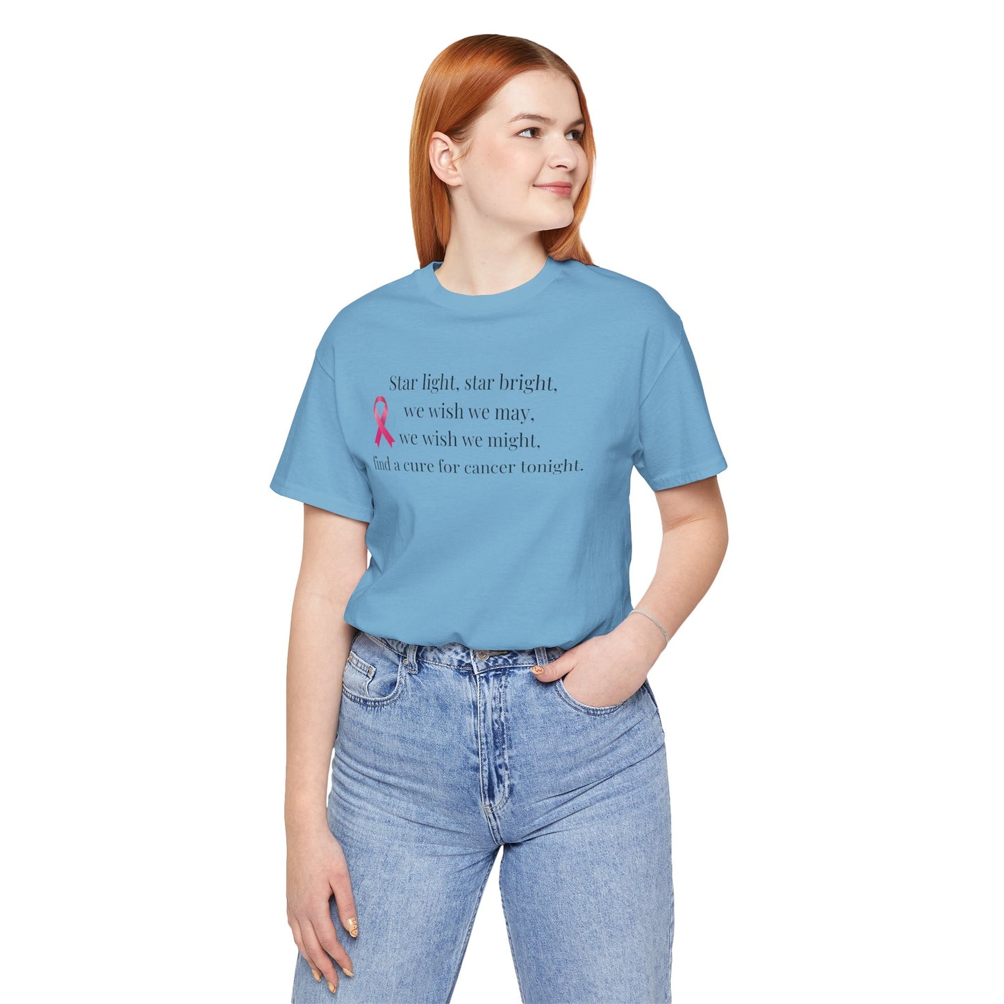 Find a Cure Cancer Awareness Tee - Short Sleeve Shirt (The Mary Beth)