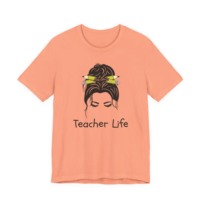 Teacher Life Jersey Tee - Comfortable and Stylish Gift for Educators