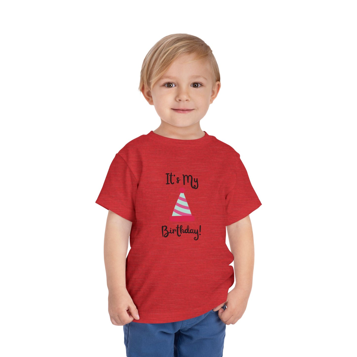 Birthday Party Toddler Tee - "It's My Birthday!"