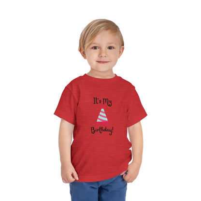 Birthday Party Toddler Tee - "It's My Birthday!"