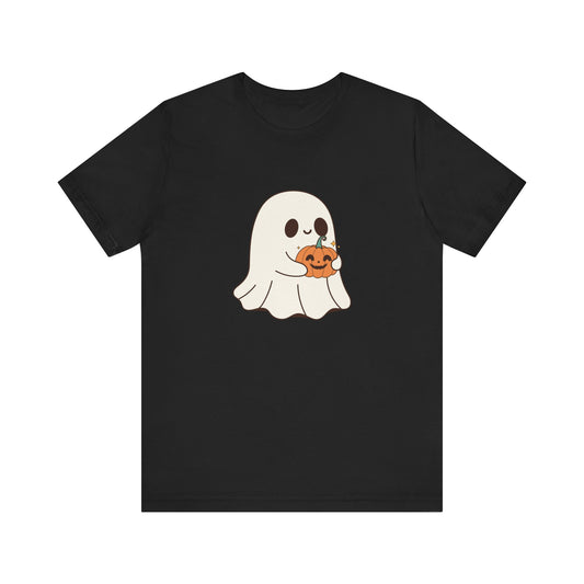 Cute Ghost Halloween Tee, Halloween Shirt, Spooky Season Top, Pumpkin Lover Gift, Casual Fall Wear, Halloween Outfits